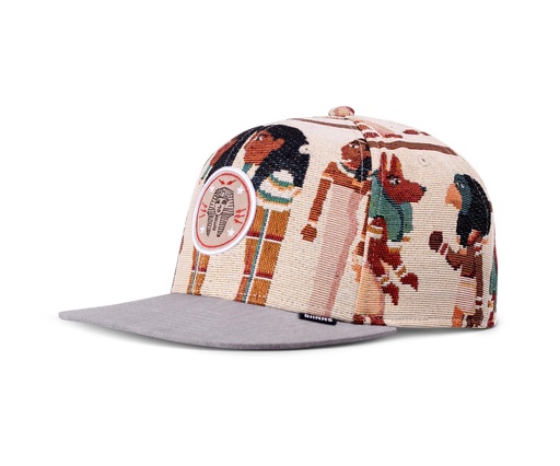 [4051967264031] 6 Panel Snapback Cap Tutanch Linen