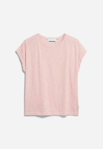 ARMEDANGELS ONELIAA LOVELY STRIPES (Farbe: oatmilk-deep rosalilly / Größe: L)
