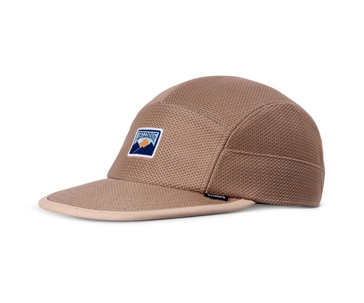 [4051967264314] 5 Panel Soft Flat Cap Perfo Mountain