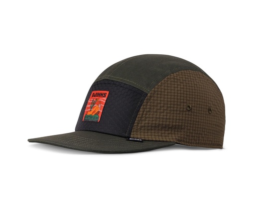[4051967244699] 5 Panel Flat Cap Resting Man