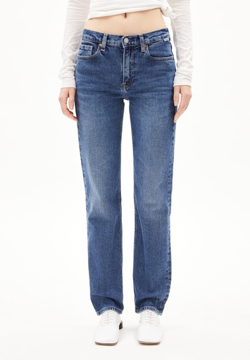 ARMEDANGELS CARENAA MID STRAIGHT JEANS (Farbe: atmospheric / Größe: 27/32 / Länge: 32)