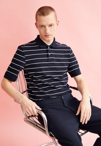 ARMEDANGELS MAARIO STRIPES (Farbe: night sky-broken white / Größe: XXL)