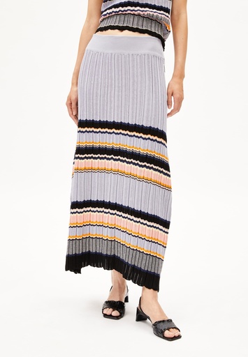 ARMEDANGELS MINNAA STRIPES (Farbe: misty morning-deep rosalilly / Größe: M)