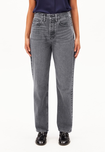 ARMEDANGELS AAIKALA HIGH STRAIGHT JEANS (Farbe: soft ash / Größe: 29/32)
