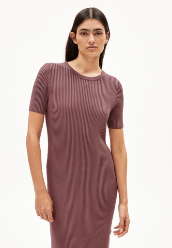 ARMEDANGELS ELAINAAS GMT DYE KLEID (Farbe: dark berry / Größe: L)