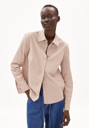 [systemProduct.invalidCombination.fbebe9ffb48546a3a309b56ac5afd326] ARMEDANGELS LOUILAA STRIPED (Farbe: light berry-ice grape / Größe: L)