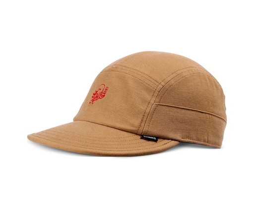 [4051967264680] 5 Panel Soft Flat Cap Washed Twill