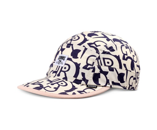 [4051967264666] 5 Panel Soft Flat Cap Simple Aztek